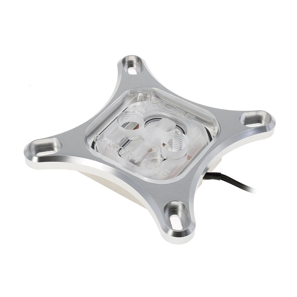 XSPC RayStorm EDGE CPU Water Block, Intel, Addessable RGB, Silver - Image 2 of 4