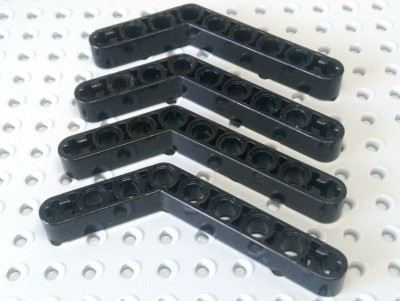 LEGO Technic Balken gebogen 53,5° 1x9 (4-6) [6629] schwarz x4