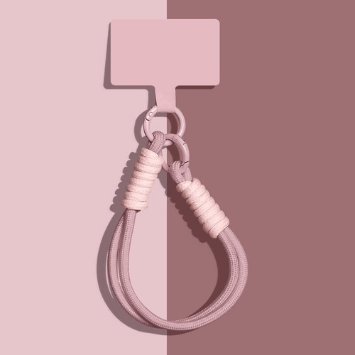 1 Piece Mobile Phone Lanyard Pendant Wristband Solid Color Short Keychain GF - Zdjęcie 11 z 22