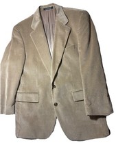 Vtg Ralph Lauren Cotton Corduroy Blazer Jacket Beige Mens Sz 42R X31" Canada