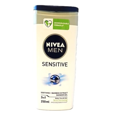 19,30 /L - 6er Pack NIVEA Men ''Sensitive'' Duschgel - 250ml