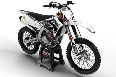 オフホワイト　クロスアロー　ペイント　超人気デザイン　確実正規品　ブラック 2024 2025 KX 450 Graphics Kit KAWASAKI KX450 KXF 450 White Black