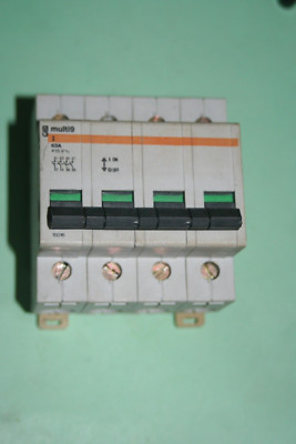 Interrupteur Sectionneur 4 Pôles 63A MERLIN GERIN NG125NA - 415V - Montage Rail DIN - Occasion Très Propre