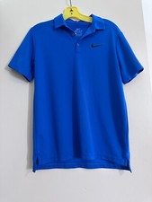Nike Dri Fit Boys XL Short Sleeve Polo Blue