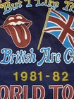 Vintage 80s Rolling Stones T Shirt 1981-82 World Tour Henley Med British Coming — photo 10