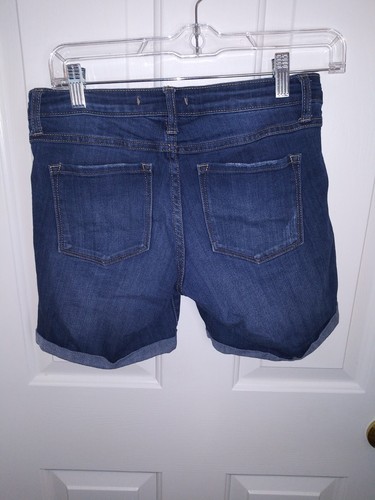 Klique B Size Women’s Denim Shorts Distressed Folded Hem SIZE 26 SIZE MEDIUM - Picture 5 of 7