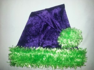 lime green santa hat