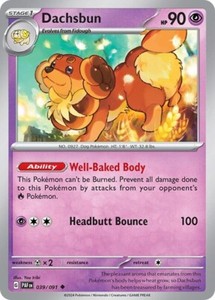 Pokemon Dachsbun (39/245) Paldean Fates NM