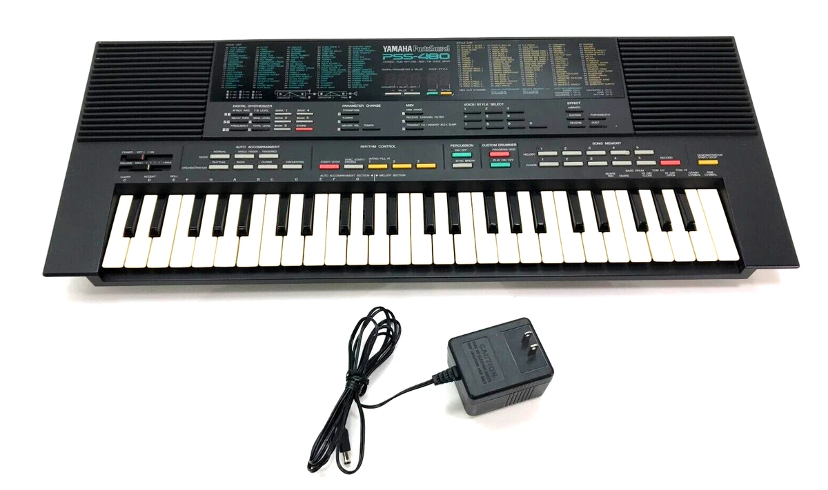 Vintage Yamaha PSS 480 PortaSound Digital Synthesizer Keyboard Piano TESTED