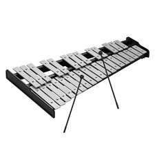 32 Note Glockenspiel Xylophone Wooden Frame Bars Percussion Instr G4Z7