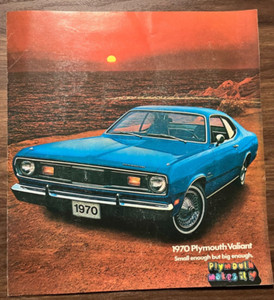 1970 Plymouth Valiant - Vintage Original 8-Page Dealer Sales Brochure Catalog