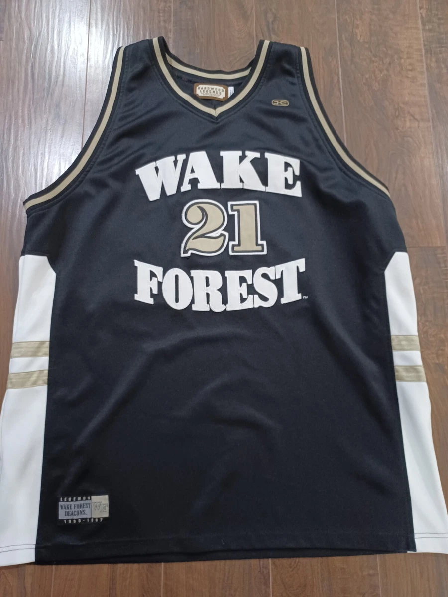 Wake Forest Tim Duncan Adidas 3XL NCAA Basketball Men Jersey Black Stitched  Logo 