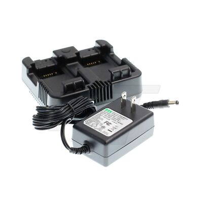 Dual Battery Charger for Nikon NIVO 2M 2C 5M 5C Trimble M3 TSC2 Nomad Series ...