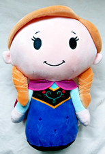 Hallmark Itty Bittys Anna From Frozen 11" Tall Soft Doll Disney Blue Purple