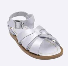 Salt Water Toddler Silver Sandals Size SIZE 1 New Hoy Leather girl 812