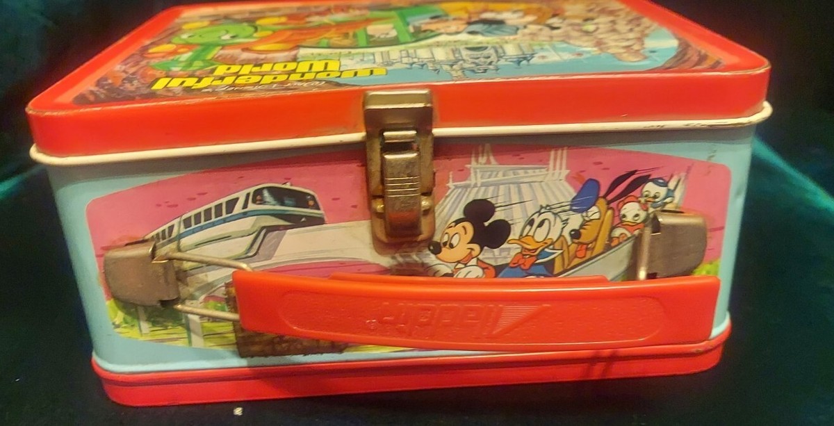 Vtg Aladdin Walt Disneys Wonderful World on Ice Metal Lunch Box | eBay