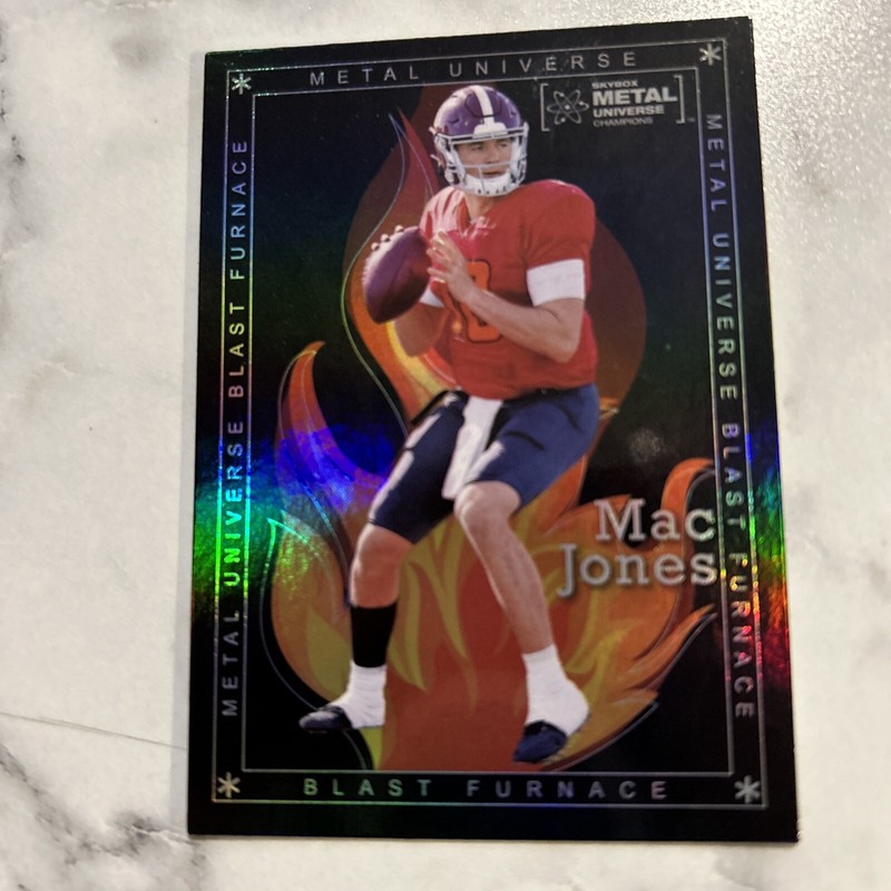 2021 Skybox Metal Universe Mac Jones Blast Furnace RC Rookie #BF-13 Patriots