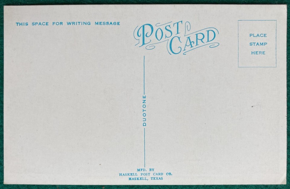 c1920's Brownsville Chamber of Commerce Litho Postcard Texas Haskell