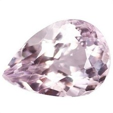 MORGANITE 11 x 5 MM PEAR CUT SOFT PINK COLOR ALL NATURAL VVS F-3502