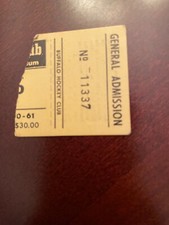 1960-61 Buffalo Bisons AHL Hockey Ticket Stub - NRMT