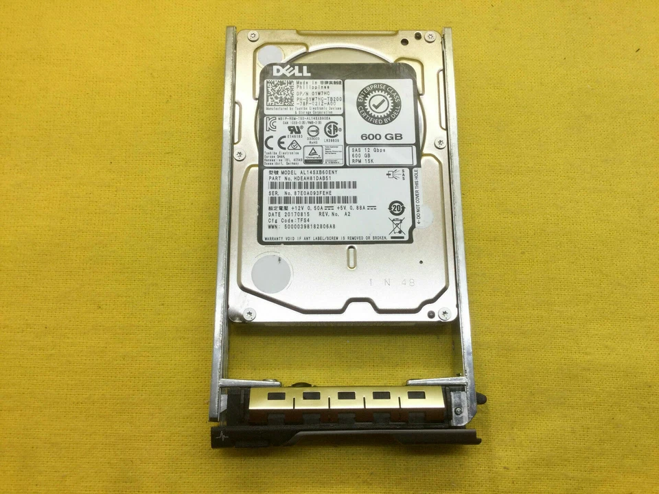 DELL HARD DRIVE HDD SAS AL14SXB60ENY 2.5" 600GB 12G 15K RPM 1W7HC - Image 2 of 4