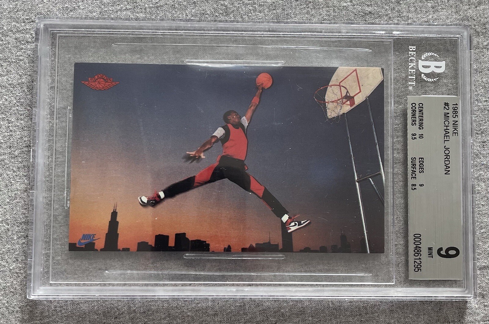 1985 Nike Promo Michael Jordan BGS 9 MINT | eBay