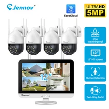 5MP HD Wireless Security Camera System 10CH 1TB NVR Outdoor CCTV TWO Way Talk