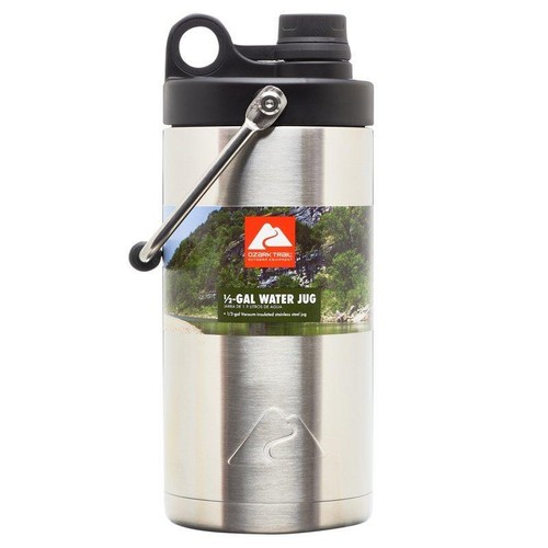 Stainless Steel Water Jug 1/2 Gal Insulated BPA-Free Cold/Hot Adventure New - Picture 2 of 10