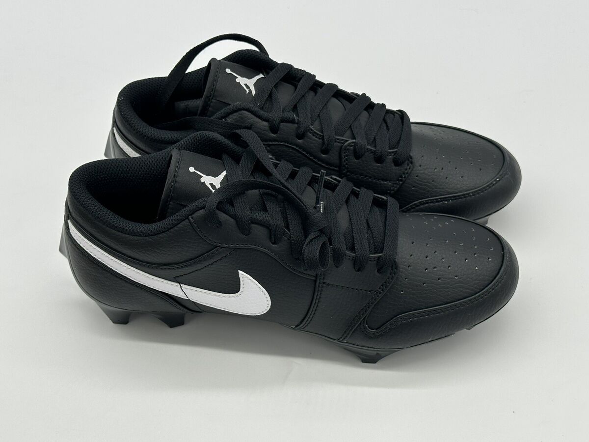 Size 8 - Nike Air Jordan 1 Low TD Black White Football Size 8 - Nike Air Jordan 1 Low TD Black White Football