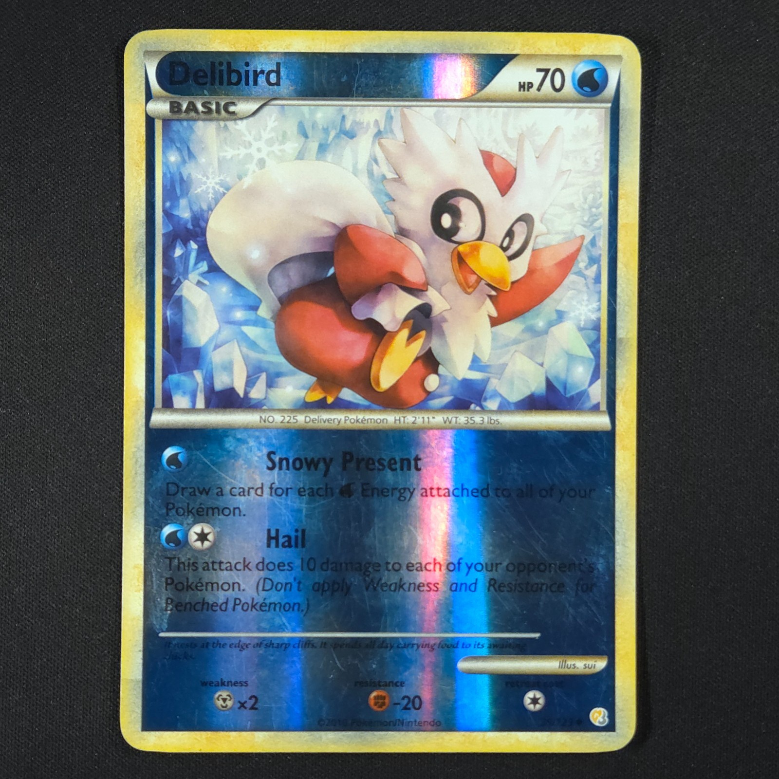 Delibird 39/123 Holo - Heartgold & Soulsilver - Pokemon Card