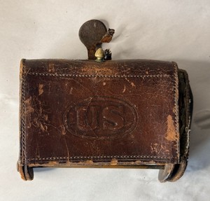 Antique U.S. Army Leather Cartridge Case (for restoration)