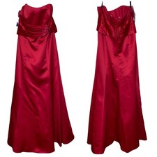 Alfred Angelo Bridesmaids Cherry Strapless NWT SIze 16