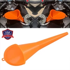 Oil Funnel Long Neck Plastic Multi Function Funnel Transmission Filler Orange US