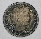 1900-O Barber Quarter 25C 90% Silver USA Coin New Orleans Mint Semi Key Toned