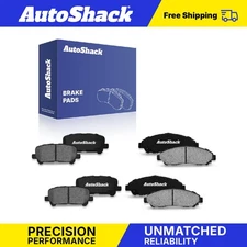 Front Rear Ceramic Brake Pad Set for 2007-2013 Acura MDX 2009-2015 Honda Pilot