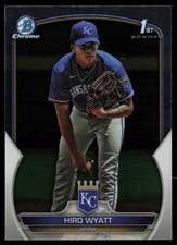 2023 BOWMAN DRAFT CHROME HIRO WYATT RC KANSAS CITY ROYALS #BDC-80 1ST BOWMAN