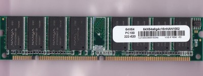 512MB PC-100 NANYA 64x64s8g4c16nNAN1002 DUAL RANK 32Mx8 PC100 SDR Ram Stick CL2