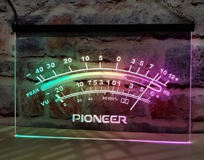 Pioneer Peak VU dB Light Sign Colorful Multi Mode Lighting Mobile App