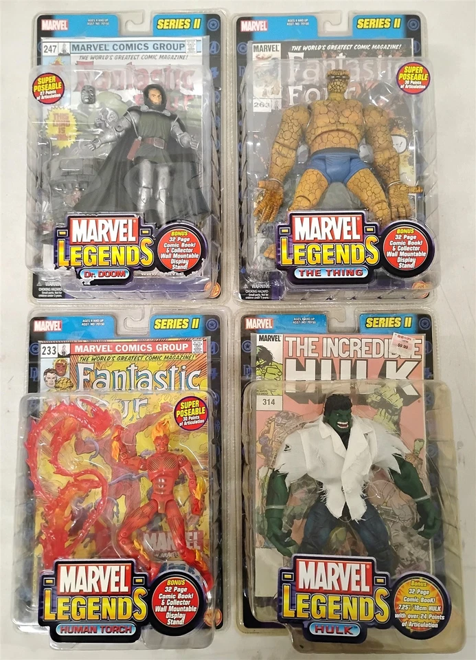 Marvel Legends Series I - III Lot of (11) Marvel Action Figures ToyBiz New MOC - image 4 of 4