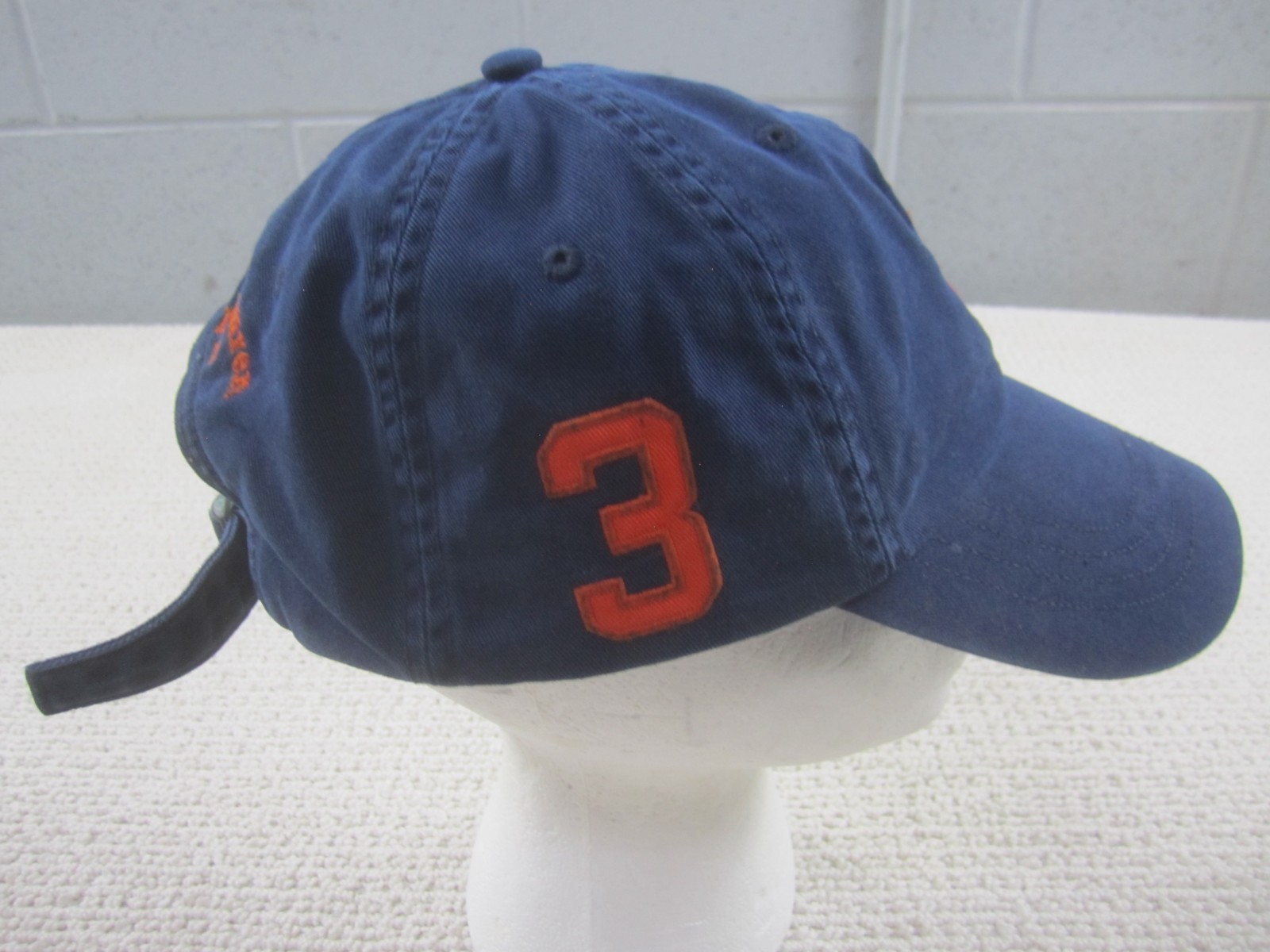 Cappello berretto Polo Ralph Lauren blu arancione pony casual stile baseball taglia unica