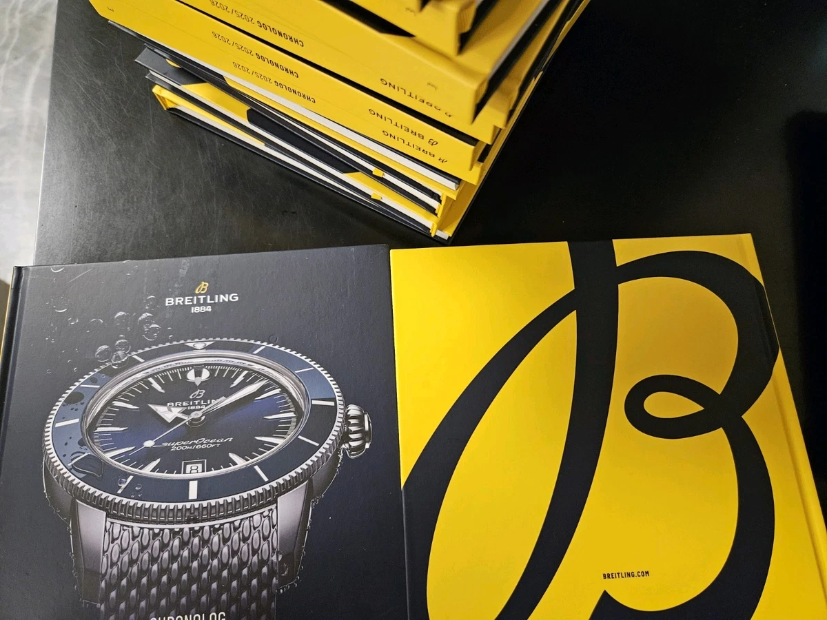 Breitling 1884 Catálogo Chronolog 2025/2026 cm 22 x 22 x 2 páginas 219 Italiano