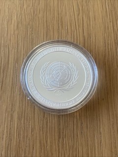 1972 Franklin Mint Proof Sterling Silver .925 United Nations Peace Medal