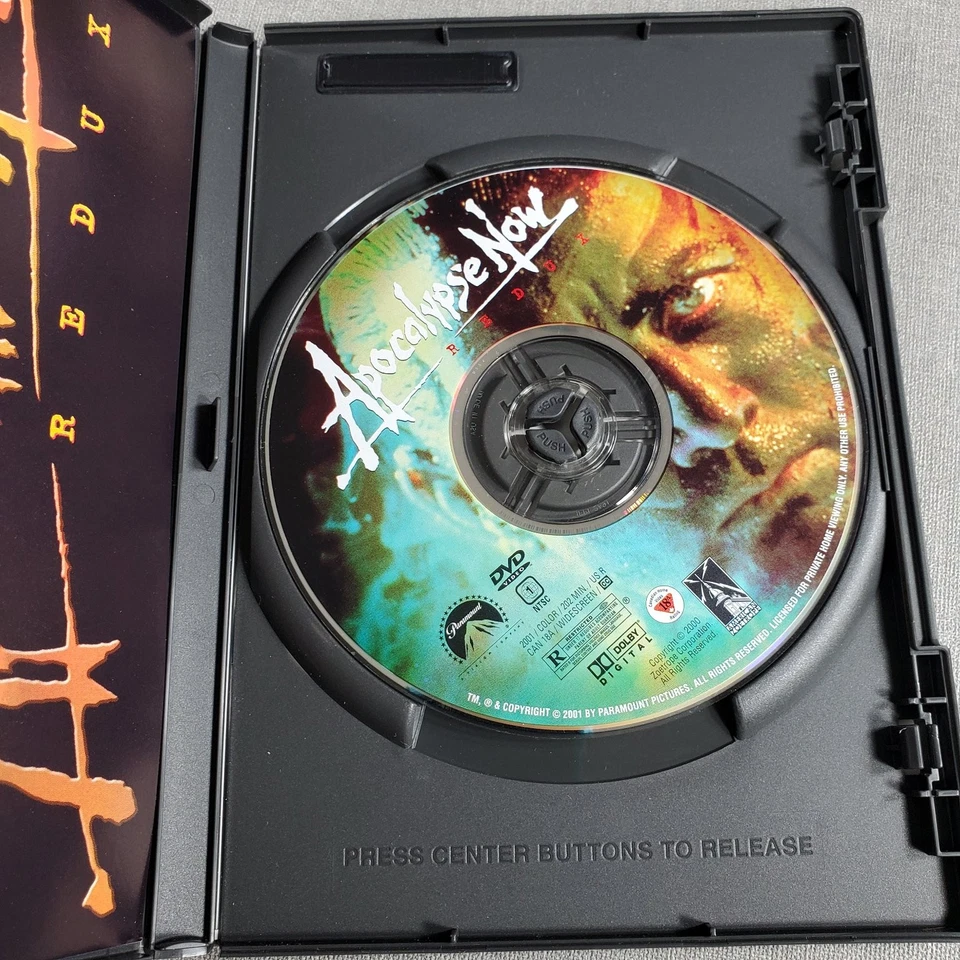 Apocalypse Now DVD 2001 Redux Edition Marlon Brando Martin Sheen - Image 3 of 3