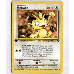 Meowth 62/82 Team Rocket 1st Edition Common