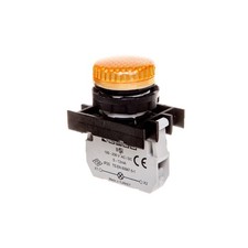 B Signal Lamp with LED, 100-230V AC, Yellow T0-B0S0XS
