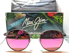 NEW Maui Jim Nautilus Gray Titanium Polarized Maui Sunrise Sunglasses P544N-14