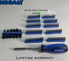 KOBALT 113 Pc Bit Set Torx Hex Nut Driver Phillips Slotted Security Torx Square