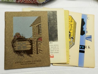 12 Advertiser Samples of Bond Paper by Paper Manufacturers, circa 1930