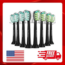 8x Packs Black for Philips Soni-care Diamond Clean Toothbrush Heads USA Product