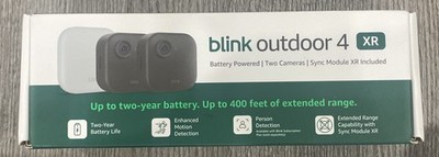 Blink Outdoor 4 XR Two Camera System w/Sync Module New Factory 2 Camera